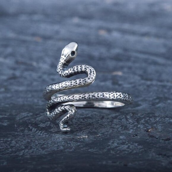 Unique Trendy Snake Finger Rings for Women/Man, INDN8425 - Picture 6 of 9